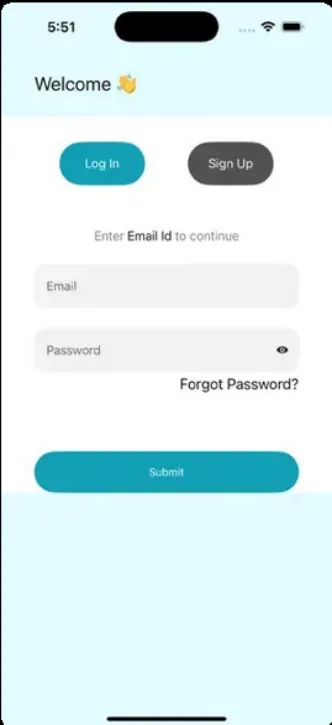 Fintech mobile app onboarding screen